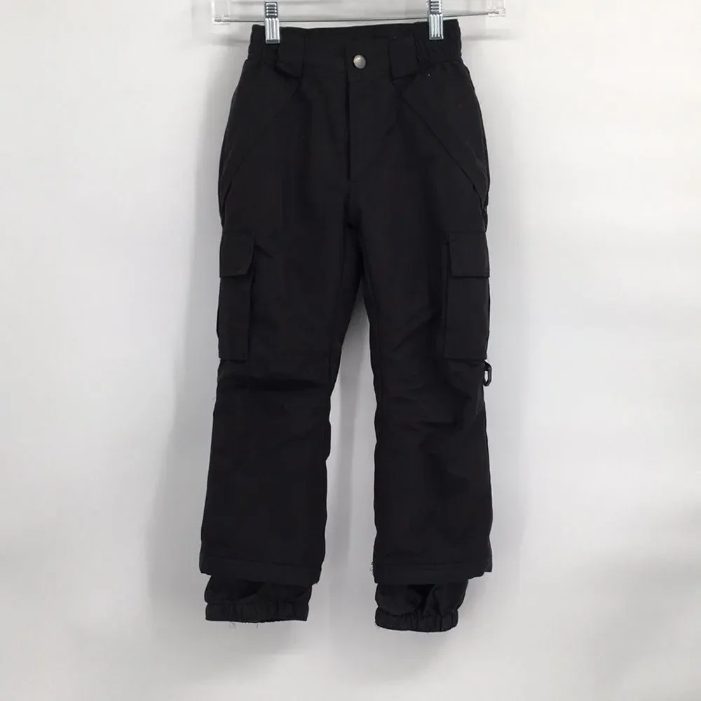 Sportscaster Black Cargo Snow Pants Kids Small 4/5